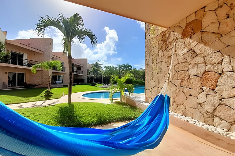 Joyol Ha 107, Lagoon view, 3-min walk to Beach