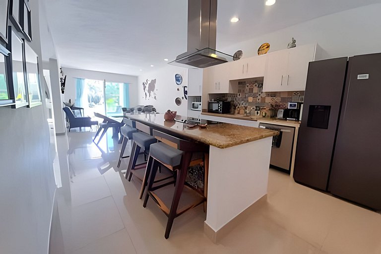 Joyol Ha 107, Lagoon view, 3-min walk to Beach
