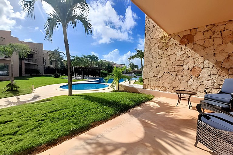 Joyol Ha 107, Lagoon view, 3-min walk to Beach