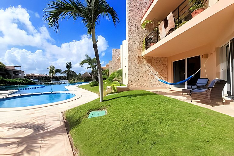 Joyol Ha 107, Lagoon view, 3-min walk to Beach