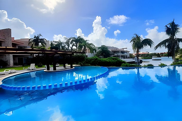 Joyol Ha 107, Lagoon view, 3-min walk to Beach