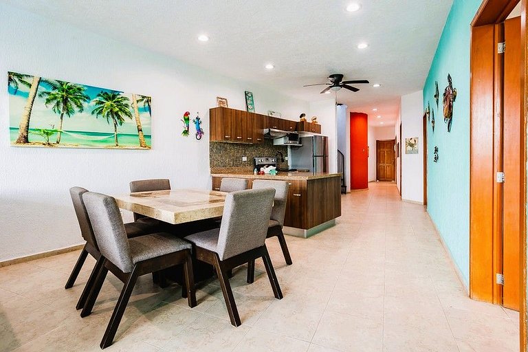 Gorgeous 3 Bd on Lagoon and only 250 ft from beach